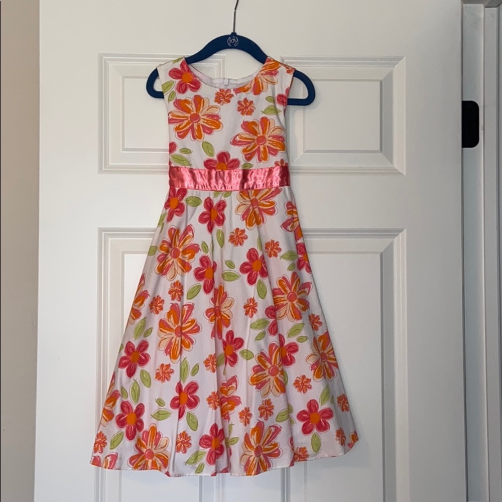 Girls cotton Easter dress